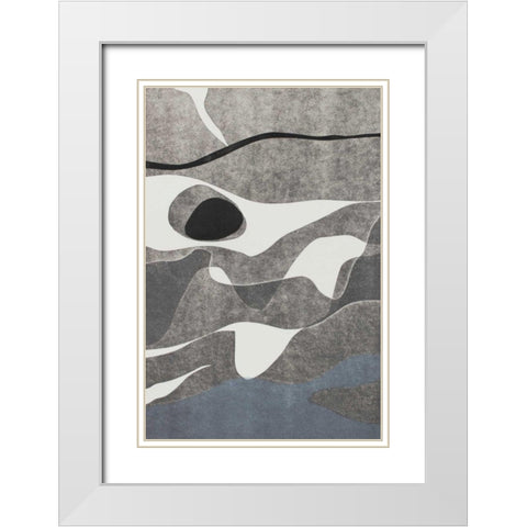 Naiad III White Modern Wood Framed Art Print with Double Matting by Delamater, Rob