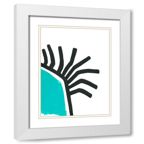 Color Block Maze IV White Modern Wood Framed Art Print with Double Matting by Vess, June Erica