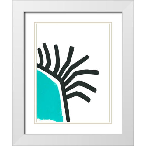 Color Block Maze IV White Modern Wood Framed Art Print with Double Matting by Vess, June Erica