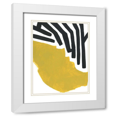Color Block Maze VIII White Modern Wood Framed Art Print with Double Matting by Vess, June Erica