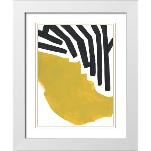 Color Block Maze VIII White Modern Wood Framed Art Print with Double Matting by Vess, June Erica