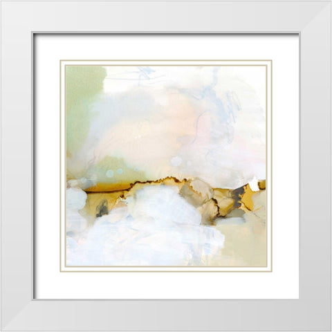 Brume I White Modern Wood Framed Art Print with Double Matting by Borges, Victoria