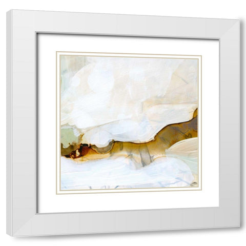 Brume II White Modern Wood Framed Art Print with Double Matting by Borges, Victoria