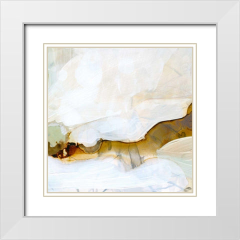 Brume II White Modern Wood Framed Art Print with Double Matting by Borges, Victoria