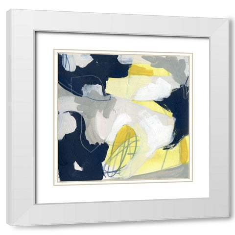 Totality II White Modern Wood Framed Art Print with Double Matting by Vess, June Erica