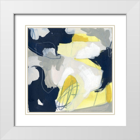 Totality II White Modern Wood Framed Art Print with Double Matting by Vess, June Erica