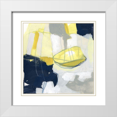 Totality IV White Modern Wood Framed Art Print with Double Matting by Vess, June Erica