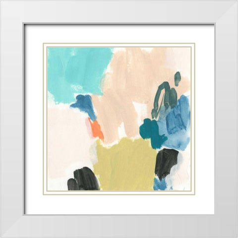 Polymeric I White Modern Wood Framed Art Print with Double Matting by Vess, June Erica