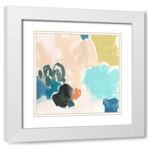 Polymeric II White Modern Wood Framed Art Print with Double Matting by Vess, June Erica