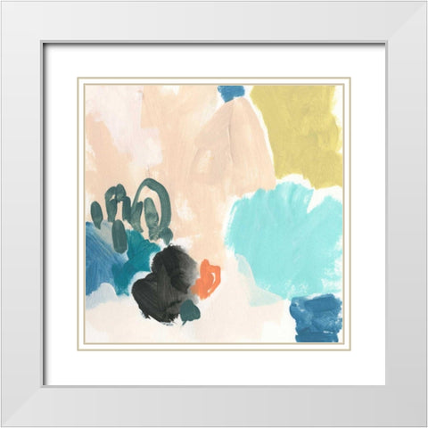 Polymeric II White Modern Wood Framed Art Print with Double Matting by Vess, June Erica