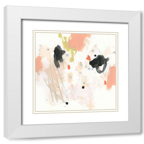 Palette Constellation II White Modern Wood Framed Art Print with Double Matting by Vess, June Erica