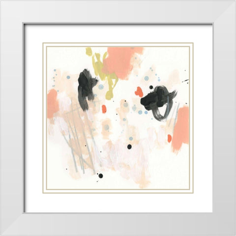 Palette Constellation II White Modern Wood Framed Art Print with Double Matting by Vess, June Erica
