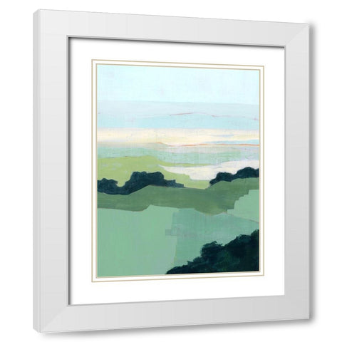 Halcyon Overlook II White Modern Wood Framed Art Print with Double Matting by Popp, Grace