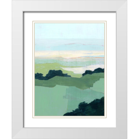 Halcyon Overlook II White Modern Wood Framed Art Print with Double Matting by Popp, Grace