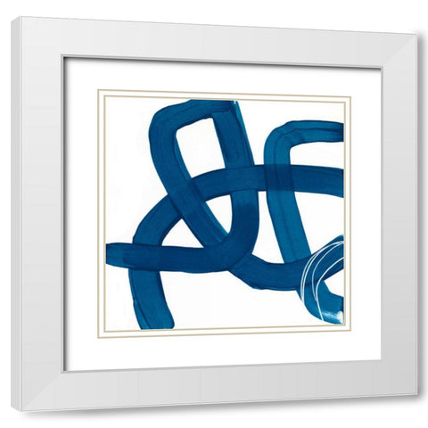 Spool I White Modern Wood Framed Art Print with Double Matting by Vess, June Erica