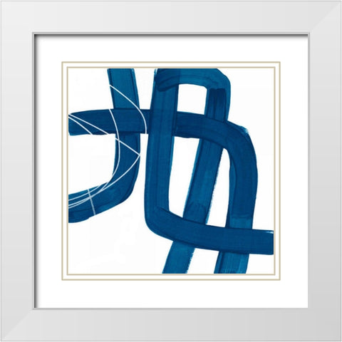 Spool III White Modern Wood Framed Art Print with Double Matting by Vess, June Erica