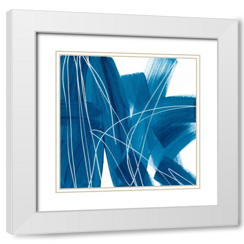 Spool IV White Modern Wood Framed Art Print with Double Matting by Vess, June Erica