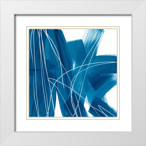Spool IV White Modern Wood Framed Art Print with Double Matting by Vess, June Erica