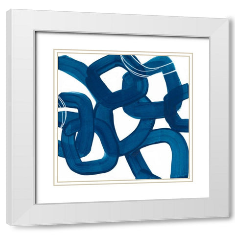 Spool IX White Modern Wood Framed Art Print with Double Matting by Vess, June Erica