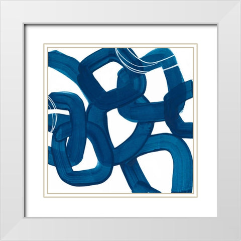 Spool IX White Modern Wood Framed Art Print with Double Matting by Vess, June Erica