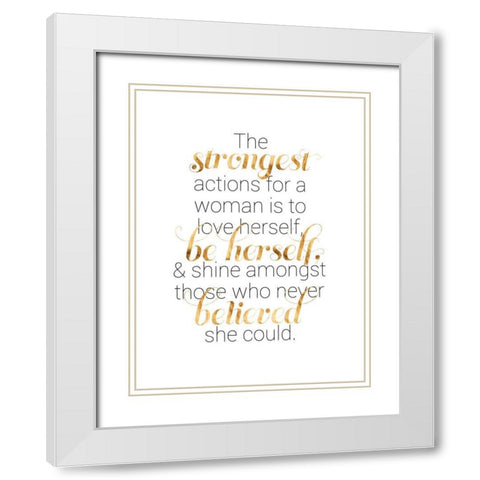 Women Who Know II White Modern Wood Framed Art Print with Double Matting by Popp, Grace