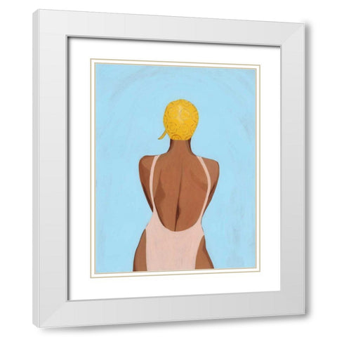 Swim Meet I White Modern Wood Framed Art Print with Double Matting by Popp, Grace