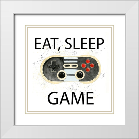 Game Day I White Modern Wood Framed Art Print with Double Matting by Warren, Annie