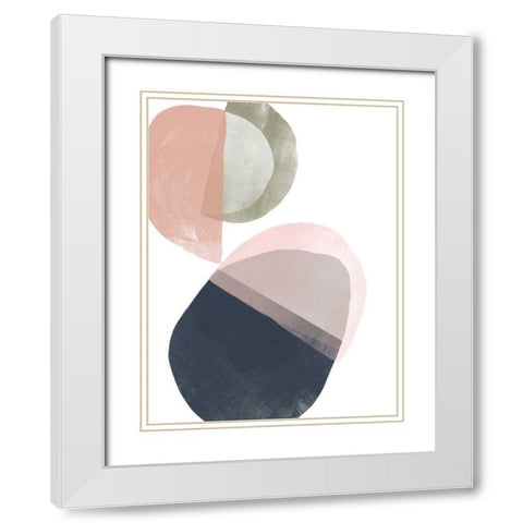 Encapsulate II White Modern Wood Framed Art Print with Double Matting by Vess, June Erica