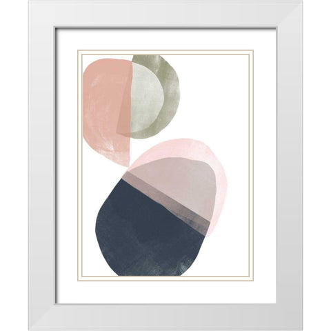 Encapsulate II White Modern Wood Framed Art Print with Double Matting by Vess, June Erica