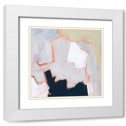 Raze I White Modern Wood Framed Art Print with Double Matting by Borges, Victoria