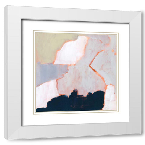 Raze II White Modern Wood Framed Art Print with Double Matting by Borges, Victoria