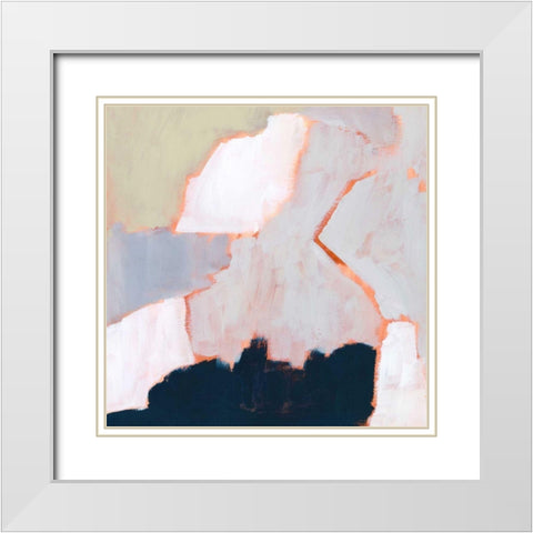 Raze II White Modern Wood Framed Art Print with Double Matting by Borges, Victoria