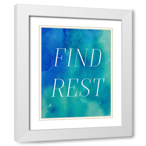 Finding Rest II White Modern Wood Framed Art Print with Double Matting by Sizemore, Natalie