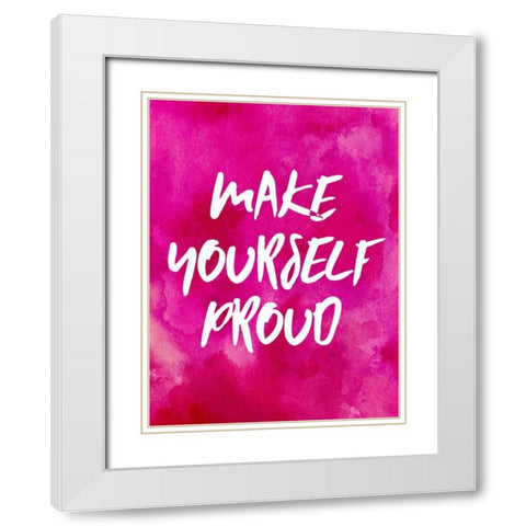 You Go II White Modern Wood Framed Art Print with Double Matting by Sizemore, Natalie