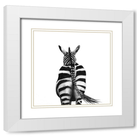 Back Up Plan I White Modern Wood Framed Art Print with Double Matting by Borges, Victoria