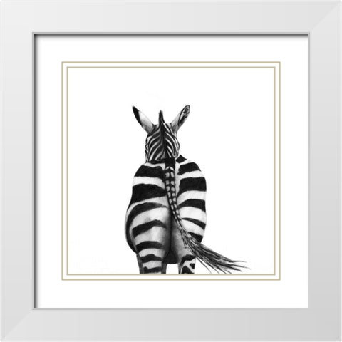 Back Up Plan I White Modern Wood Framed Art Print with Double Matting by Borges, Victoria