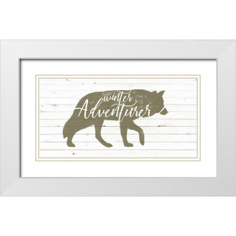 Lodge Hibernation II White Modern Wood Framed Art Print with Double Matting by Popp, Grace