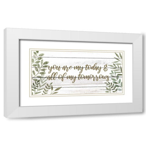 My Forever II White Modern Wood Framed Art Print with Double Matting by Popp, Grace