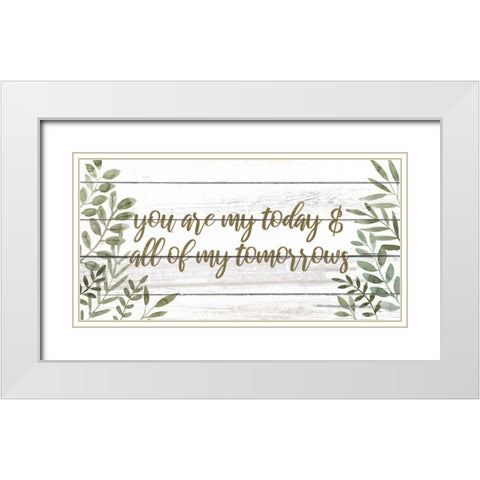 My Forever II White Modern Wood Framed Art Print with Double Matting by Popp, Grace