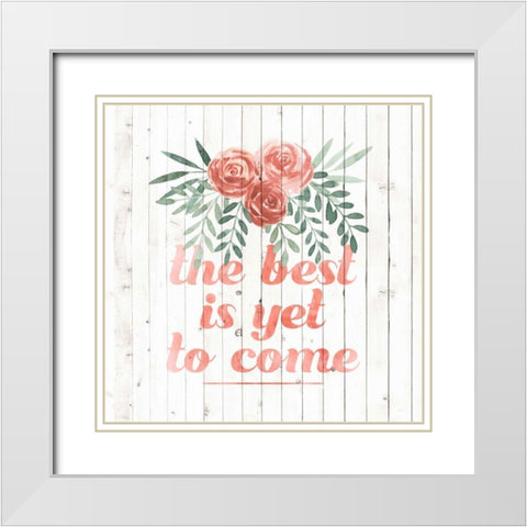 Sweet Wedding II White Modern Wood Framed Art Print with Double Matting by Popp, Grace