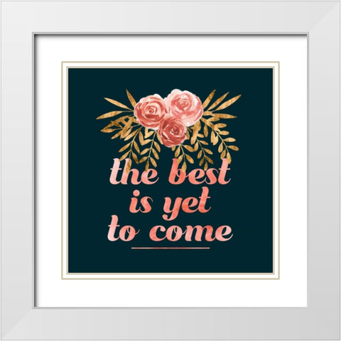 Glam Wedding I White Modern Wood Framed Art Print with Double Matting by Popp, Grace