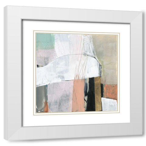 Sweet Collage II White Modern Wood Framed Art Print with Double Matting by Goldberger, Jennifer