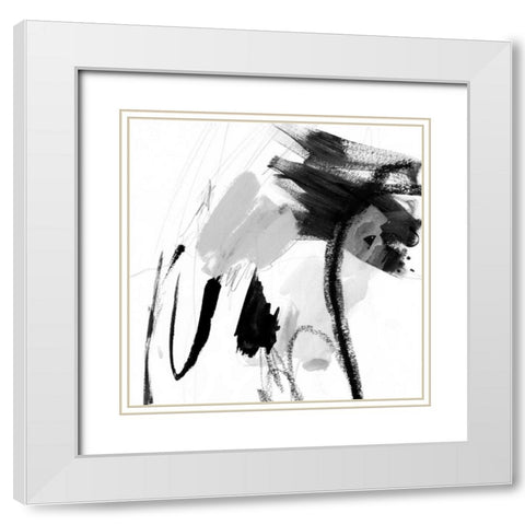 Steel and Ash I White Modern Wood Framed Art Print with Double Matting by Borges, Victoria