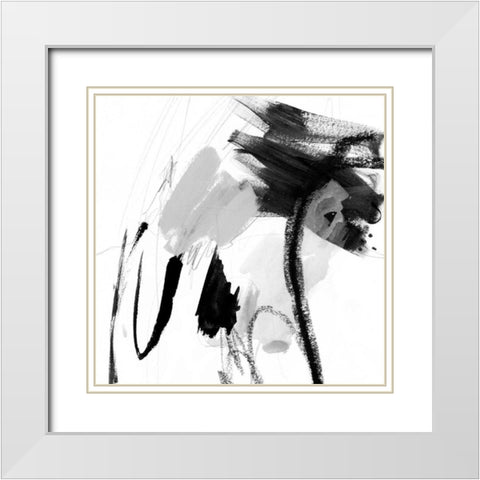 Steel and Ash I White Modern Wood Framed Art Print with Double Matting by Borges, Victoria