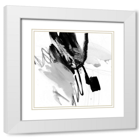 Steel and Ash II White Modern Wood Framed Art Print with Double Matting by Borges, Victoria