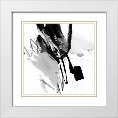 Steel and Ash II White Modern Wood Framed Art Print with Double Matting by Borges, Victoria