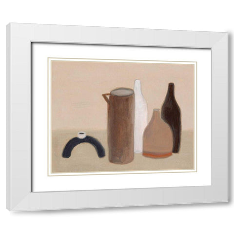 Studio Still I White Modern Wood Framed Art Print with Double Matting by Wang, Melissa