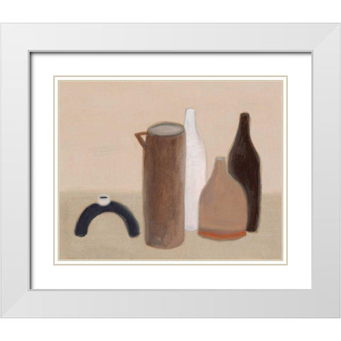 Studio Still I White Modern Wood Framed Art Print with Double Matting by Wang, Melissa