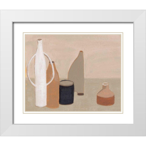 Studio Still II White Modern Wood Framed Art Print with Double Matting by Wang, Melissa