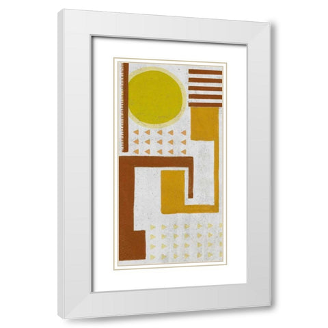 Mountain Cloud III White Modern Wood Framed Art Print with Double Matting by Wang, Melissa